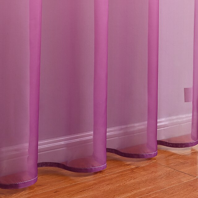 Mulberry Ombre Dyed Sheer Curtains