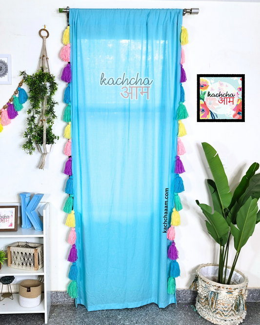 Celestial Sky Inspired Tassels Sky Curtains (Cotton/Sheer)