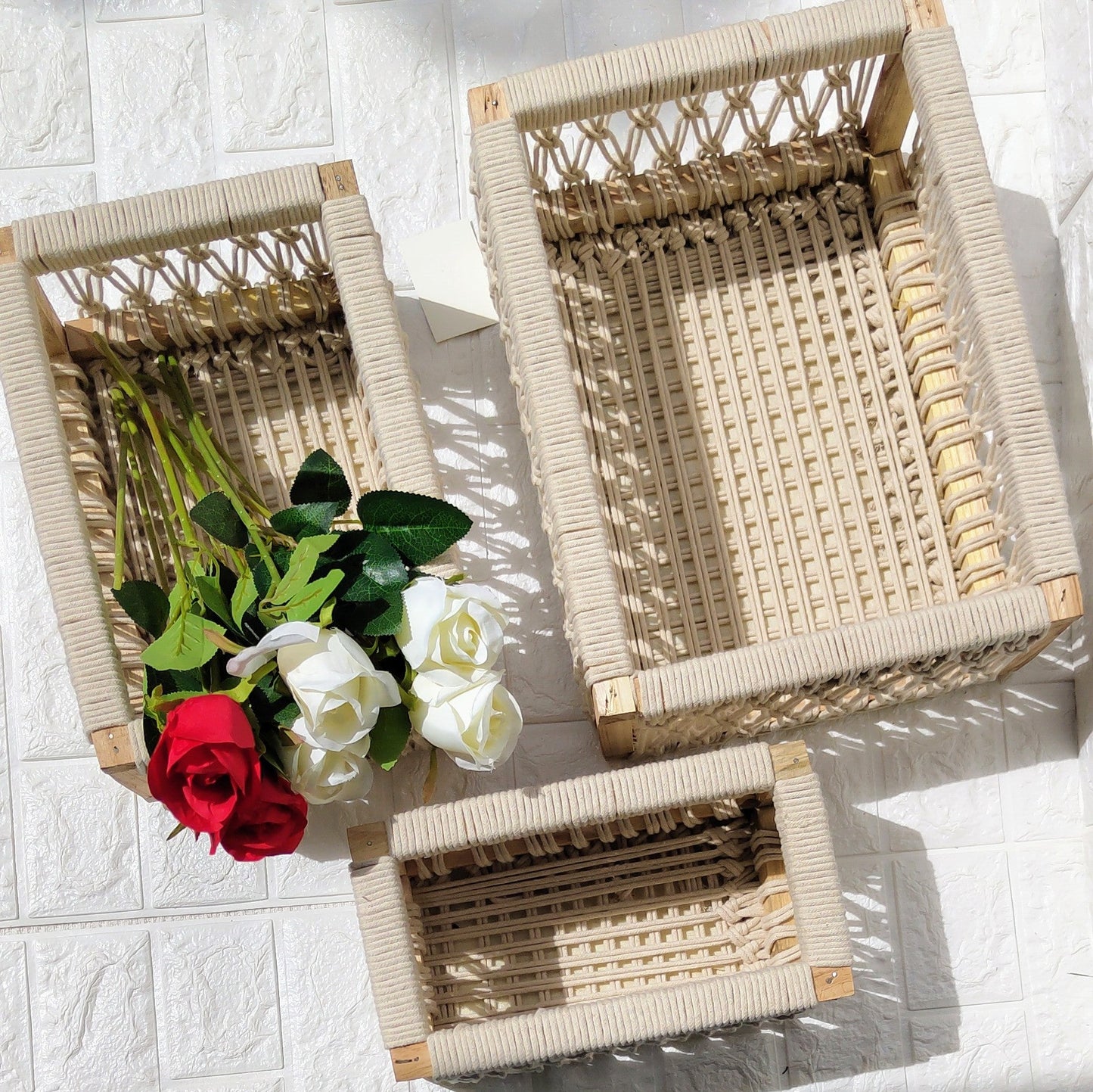 Iconic Macrame Baskets (Set of 3)