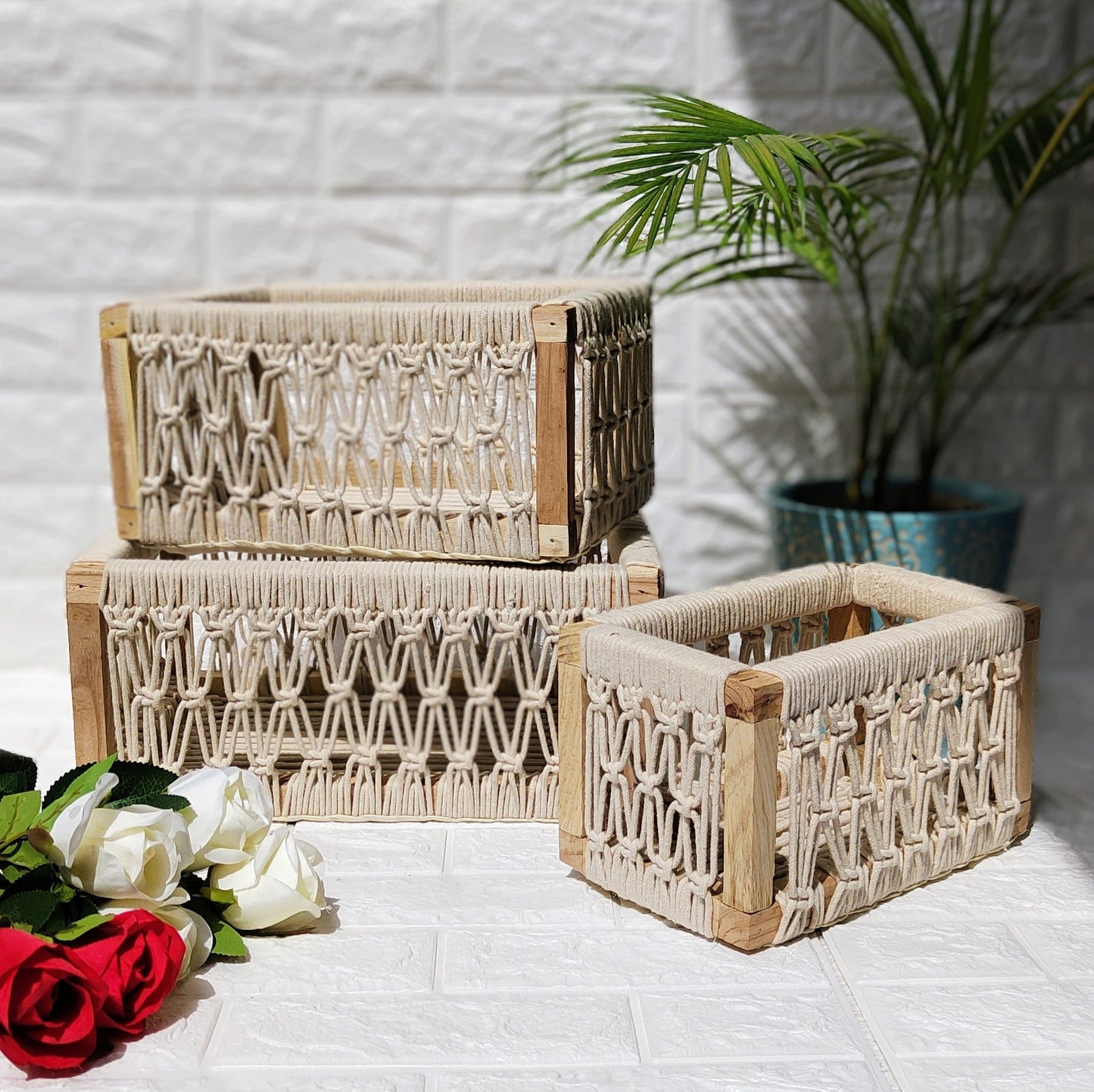 Iconic Macrame Baskets (Set of 3)