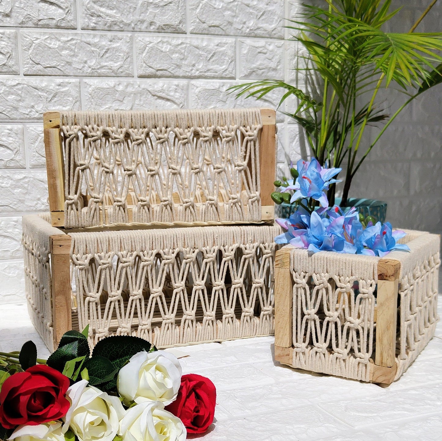 Iconic Macrame Baskets (Set of 3)