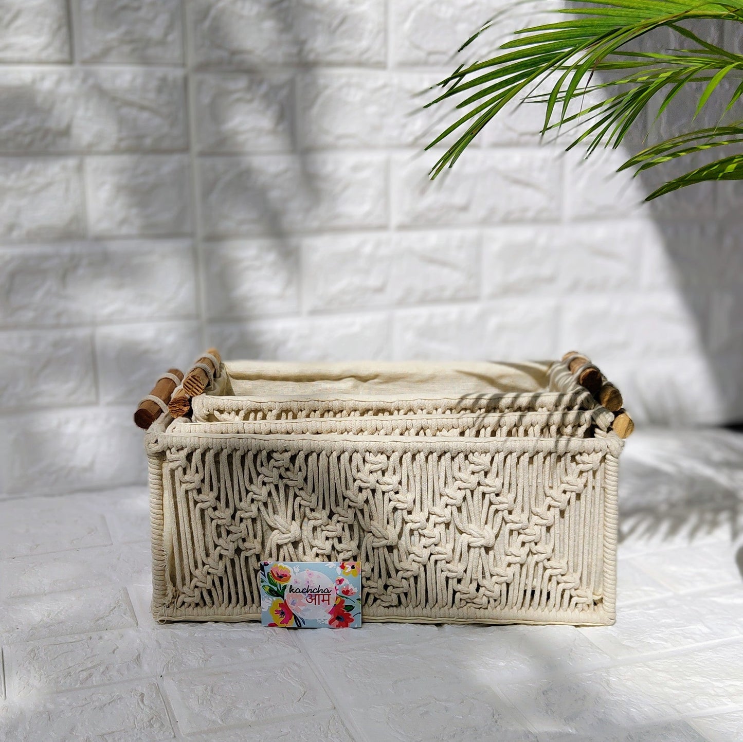 Macrame Storage Baskets (Set of 3)